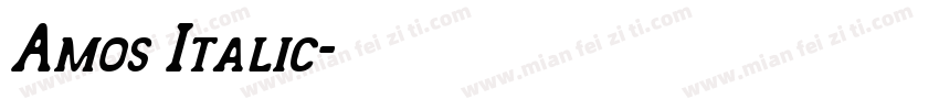 Amos Italic字体转换